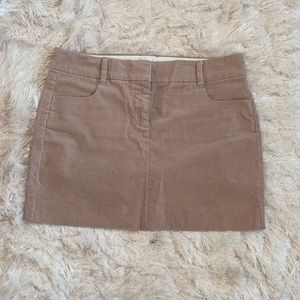 J. Crew brown Cordero skirt.